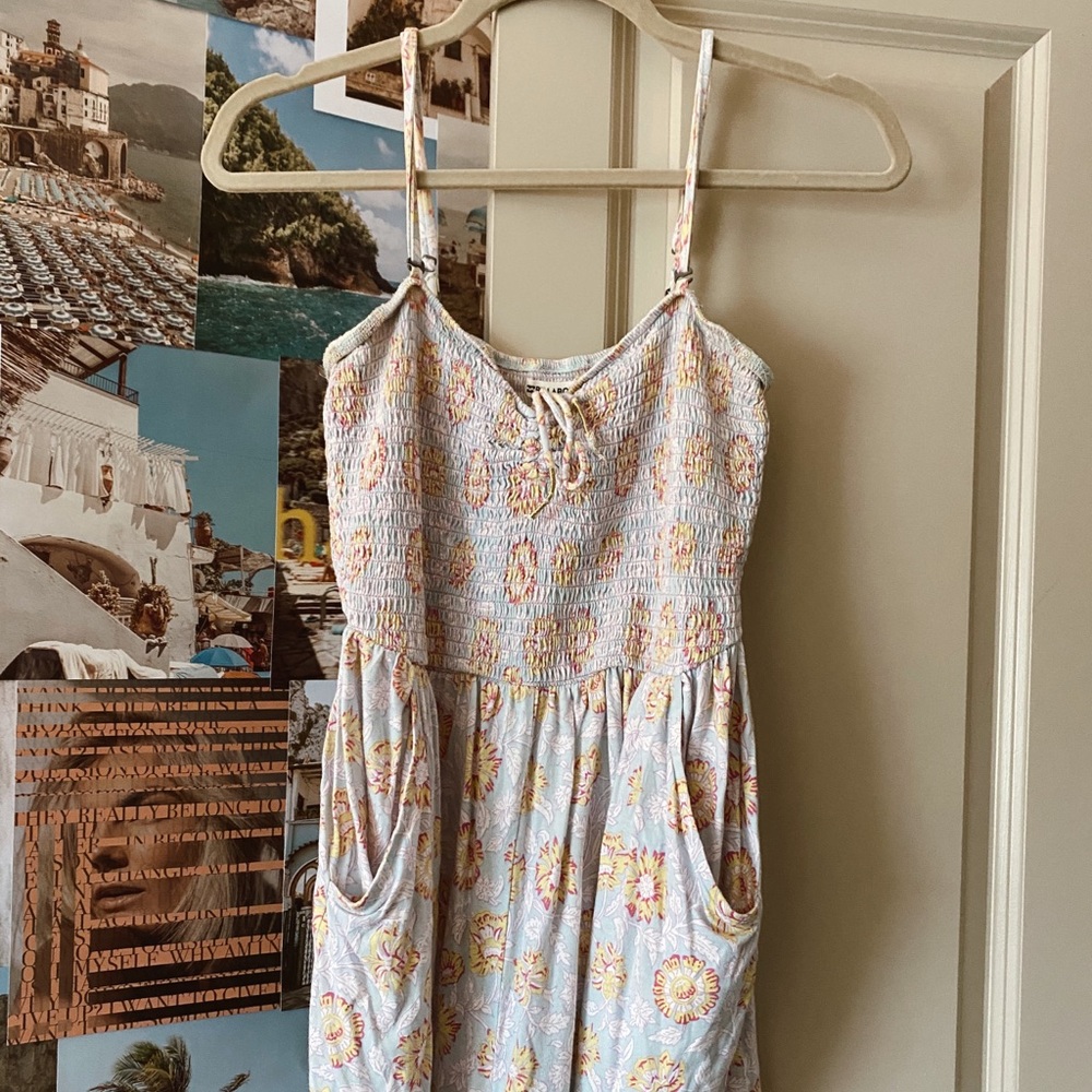 Floral cotton romper